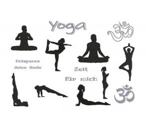 Stickserie - Entspanne deine Seele - Yoga